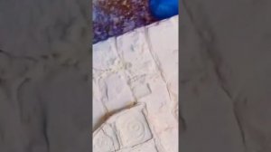 Подсвечник-домик из неудачного изделия из гипсоцемента