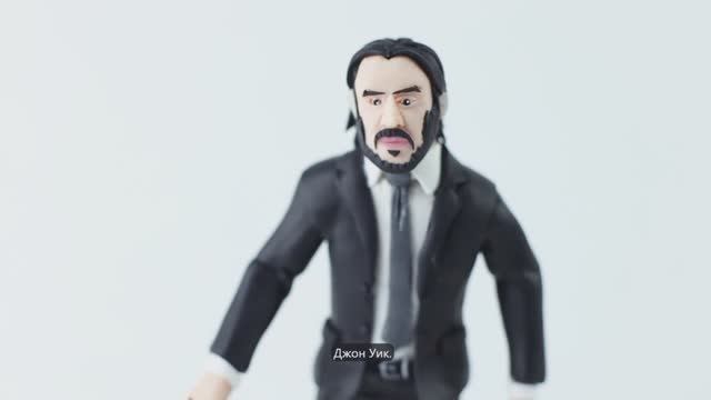 Как слепить Джона Уика и костюм. Гайд от ClayClaim в автоматическом переводе. смотреть онлайн