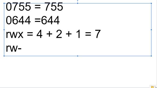 002 Octal (Numeric) Notation Of File Permissions
