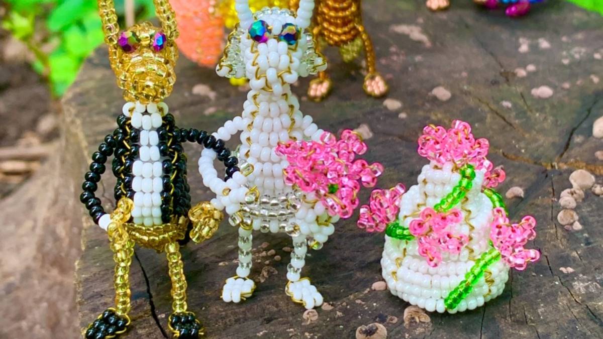 Свадьба Светлячков / светлячок из бисера / таракан из бисера / объёмное бисероплетение / смотреть онлайн