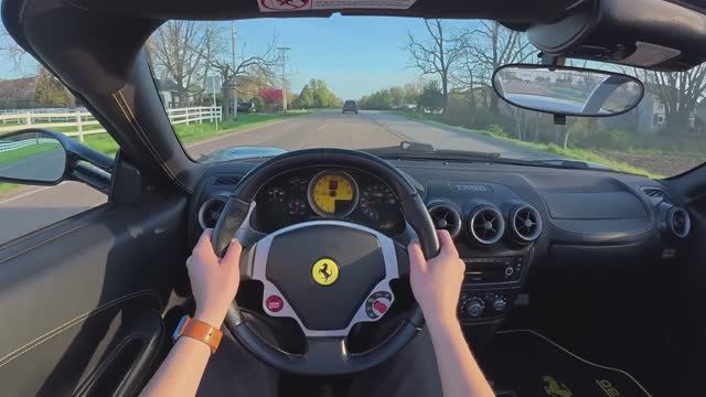 Ferrari F430 spider (4.3 л. 490 л.с.) POV TEST DRIVE смотреть онлайн