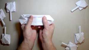 Как сделать оригами ТАНК из бумаги А4