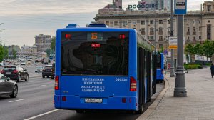 Поездка на автобусе Mercedes-Benz Conecto II по маршруту Б (03.12.2023) Против часовой стрелки