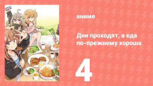 Дни проходят, а еда по-прежнему хороша 4 серия (аниме-сериал, 2025)