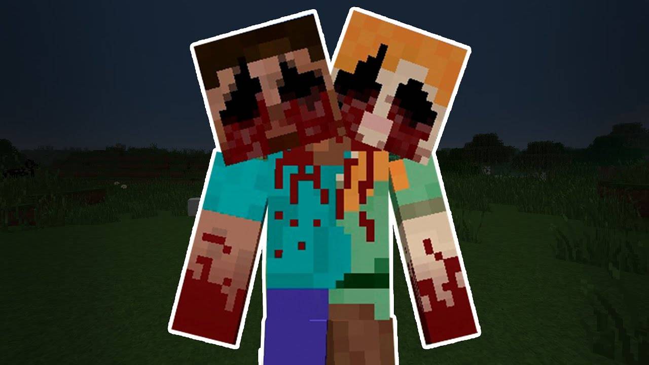 ПУГАЮ ДРУГА СКИНОМ ДВУХГОЛОВОГО В МАЙНКРАФТ смотреть онлайн