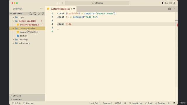 Understanding Node.js Core Concepts - 05 Streams - part 2 смотреть онлайн
