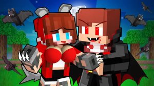 История любви вампира и девушки-оборотня - Анимация для Майнкрафта