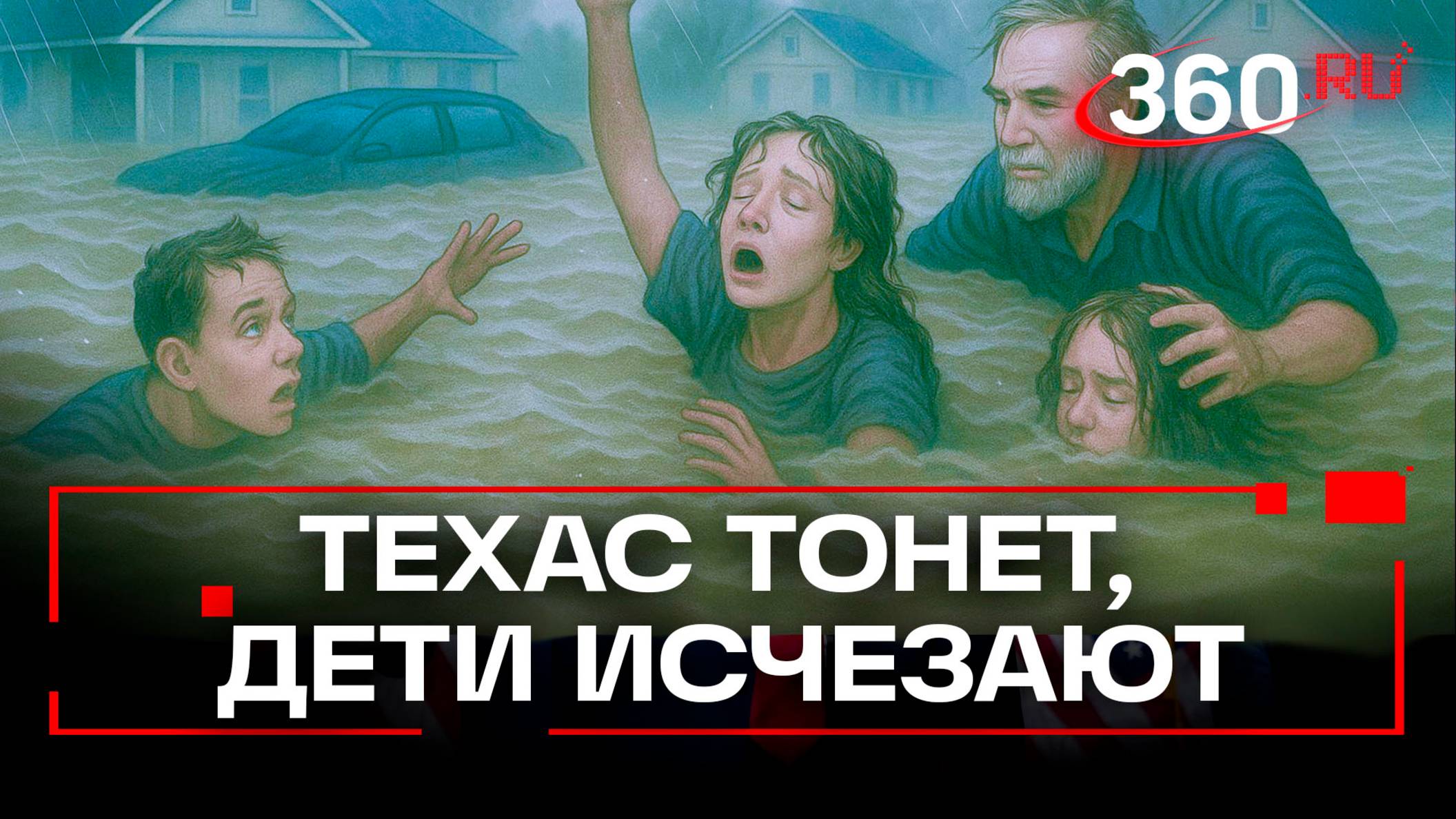 «Воды везде по пояс» - мощное наводнение в Техасе унесло жизни 24 человек, пропали дети из лагеря смотреть онлайн