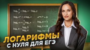 Логарифмы С НУЛЯ для ЕГЭ по профильной математике 2026 | Математика ЕГЭ ПРОФИЛЬ | Умскул