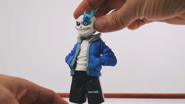 Как слепить Санс из Андертейл. Гайд от DibujAme Un... в автоматическом переводе. смотреть онлайн