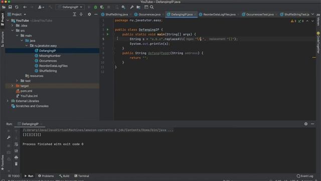 Решение задачи Defanging an IP Address 100%. Java. Leetcode смотреть онлайн