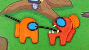 Амонг Ас из Пластилина - Стоп Моушен Видео