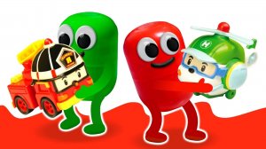 Живая капсула и Робокары. Киндер Сюрприз. Капсулы танцуют. 6 часть.