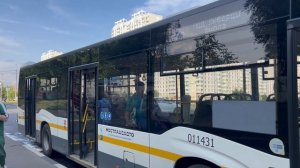 Автобус НефАЗ-5299-40-52 следует по маршруту 1225D ”Школа(Вертолётная ул.) - МЦД Люберцы - Школа”