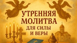 Утренняя молитва для СИЛЫ И ВЕРЫ
