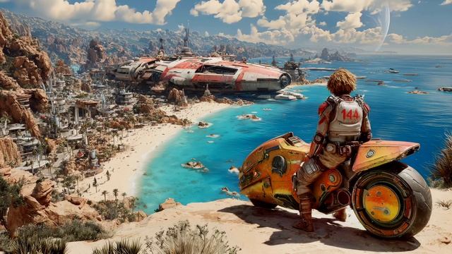 Timewarp Beautiful Hopepunk Sci Fi Ambient Music ✨🎧 for Calm Focus смотреть онлайн
