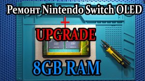 Ремонт Nintendo switch oled подписчику + увеличение оперативной памяти 8GB | 8GB RAM UPGRADE