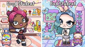 Ночная рутина хорошего vs плохого ученика 😇👿 | Ролевая игра в Avatar World | Pazu