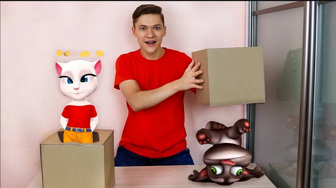 Говорящий Кот Том и Анджела в Реальной Жизни смотреть онлайн