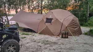 Новая Универсальная палатка Yurta 420 Panorama Lux от RUSTRAIL. На Пикник с детьми..