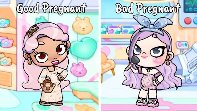 Добрая будущая мама Vs Злая будущая мама 😇👿 | Ролевая игра в Avatar World | Pazu