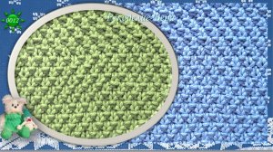 Фоновый узор Столбики спицами из лицевых и изнаночных петель в смешанной технике 0012.