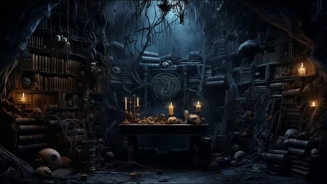 Логово Ведьмы - Мрачная фэнтезийная музыка ведьм, с треском камина и фортепьяно