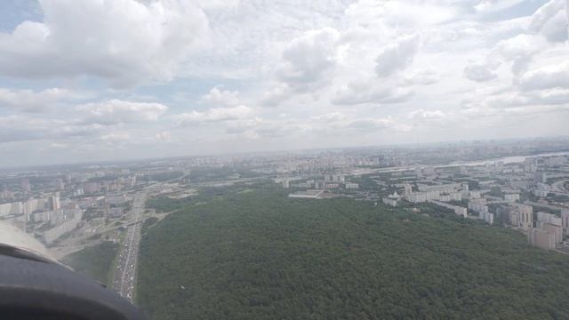 Полёт на Cessna 172 над всем МКАДом.