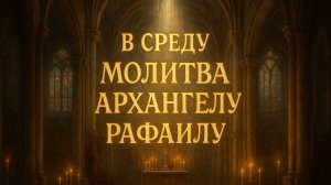 В среду Молитва Архангелу Рафаилу