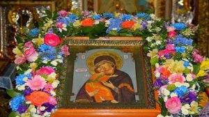 Молитва Пресвятой Богородице «Владимирской»  _ Величание, тропарь и кондак
