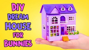 Дом мечты для маленьких кроликов! 🐇💜 Милые поделки!