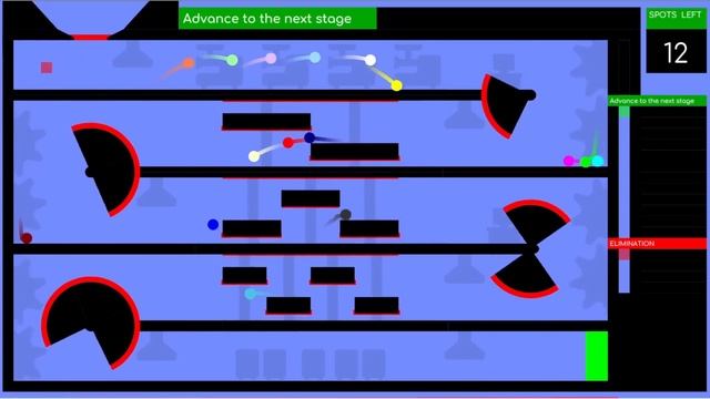 Гонка цветных шариков - трасса математики