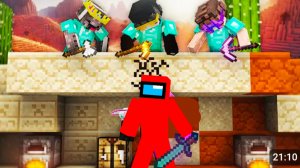 Майнкрафт Скай Варс против 3 Про Игроков # 2