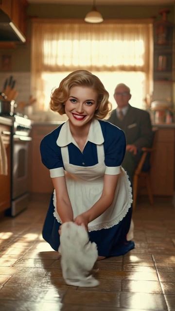 unwatermark_Professional_Mode_The_blonde_woman_in_a_blue_and_w смотреть онлайн
