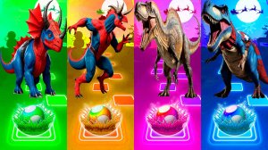 Динозавры - Мультики про Динозавров | МУЛЬТФИЛЬМЫ ДИНОЗАВРЫ в Tiles Hop 122 серия