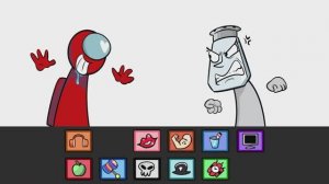 Амогус против Лабубу против Спрунки против Брэйнрод, мультфильм