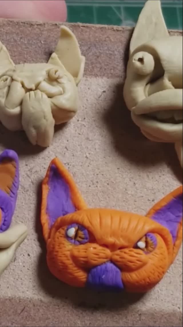 Как слепить кота оригами из полимерной глины. смотреть онлайн