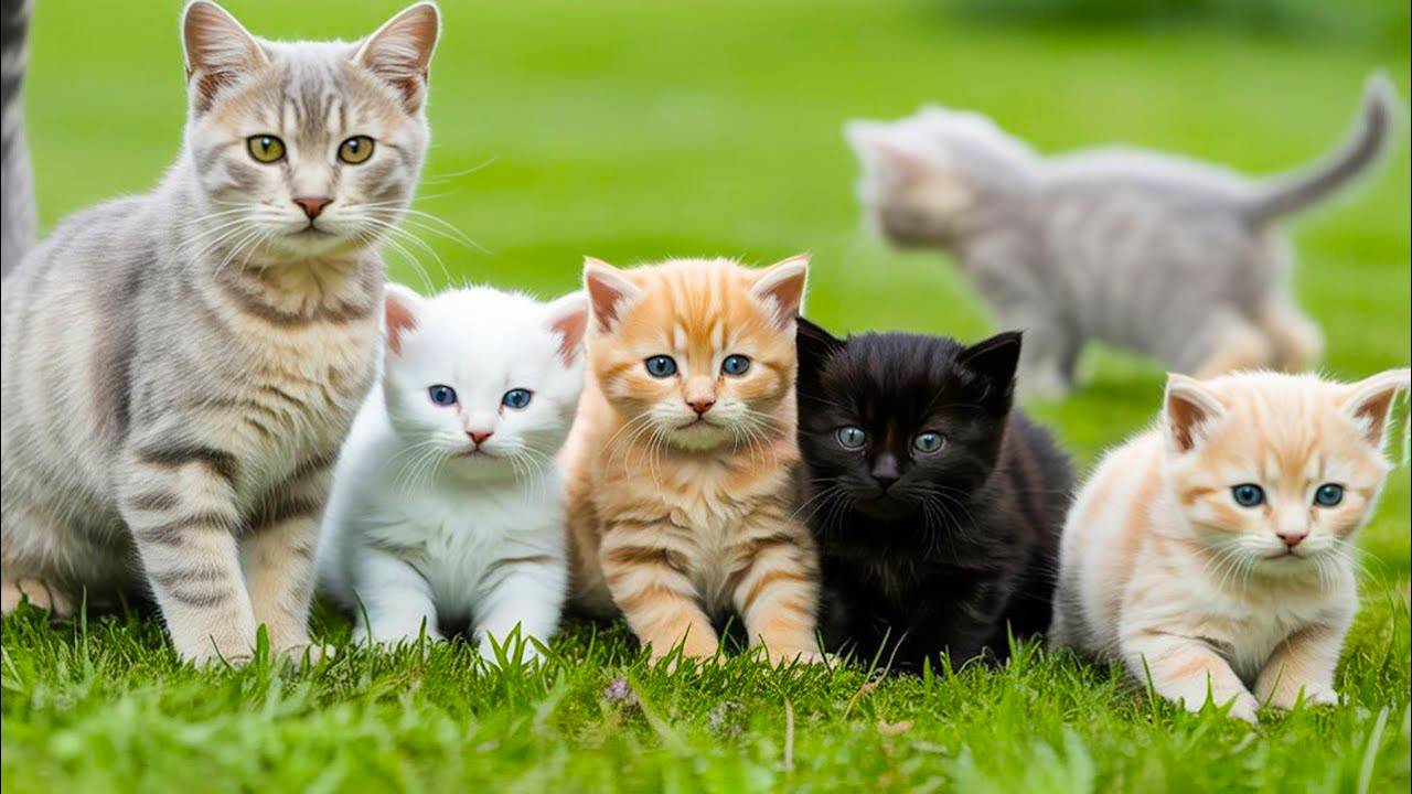 😹Красивые Кошки и Котята мило мяукают🔥 смотреть онлайн