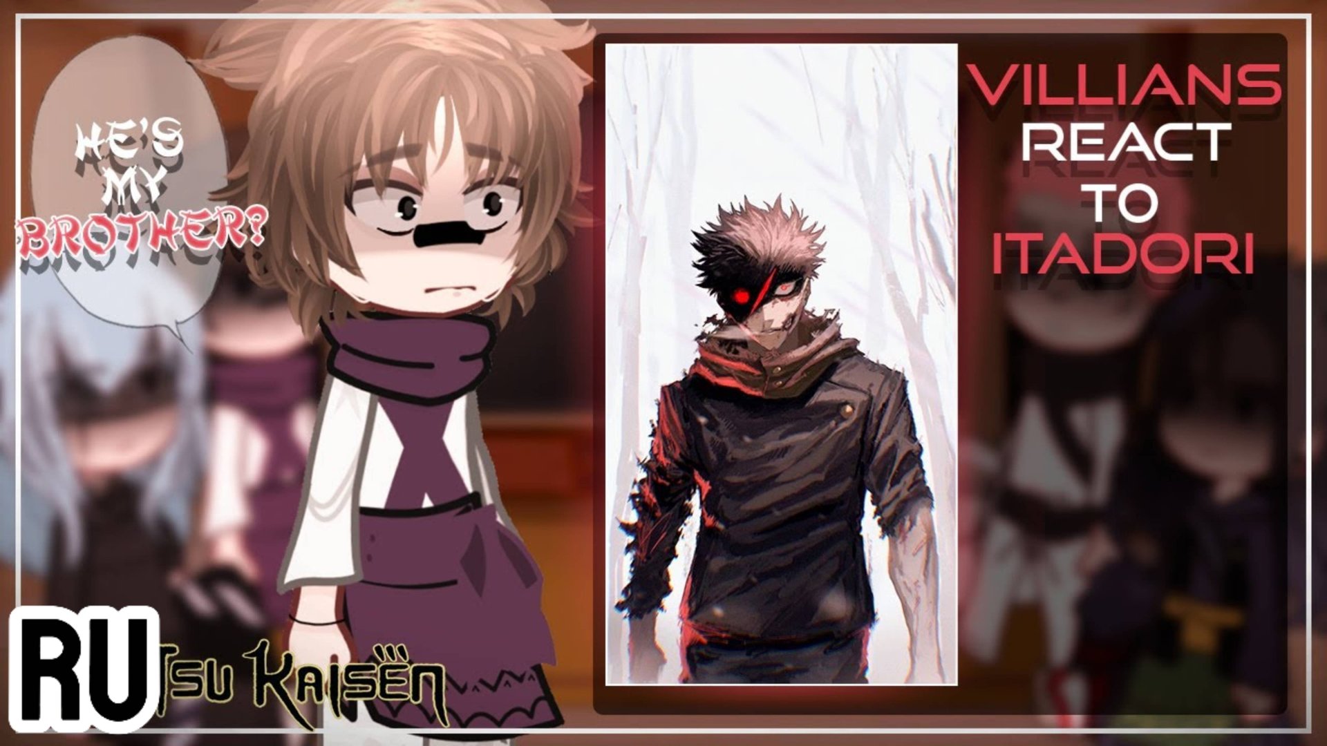 Реакция на Итадори / Проклятья + Кендзяку / Гача реакция / Jujutsu Kaisen смотреть онлайн