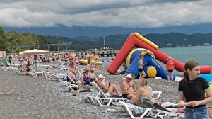 Пляж Пицунда! июль 2025г.