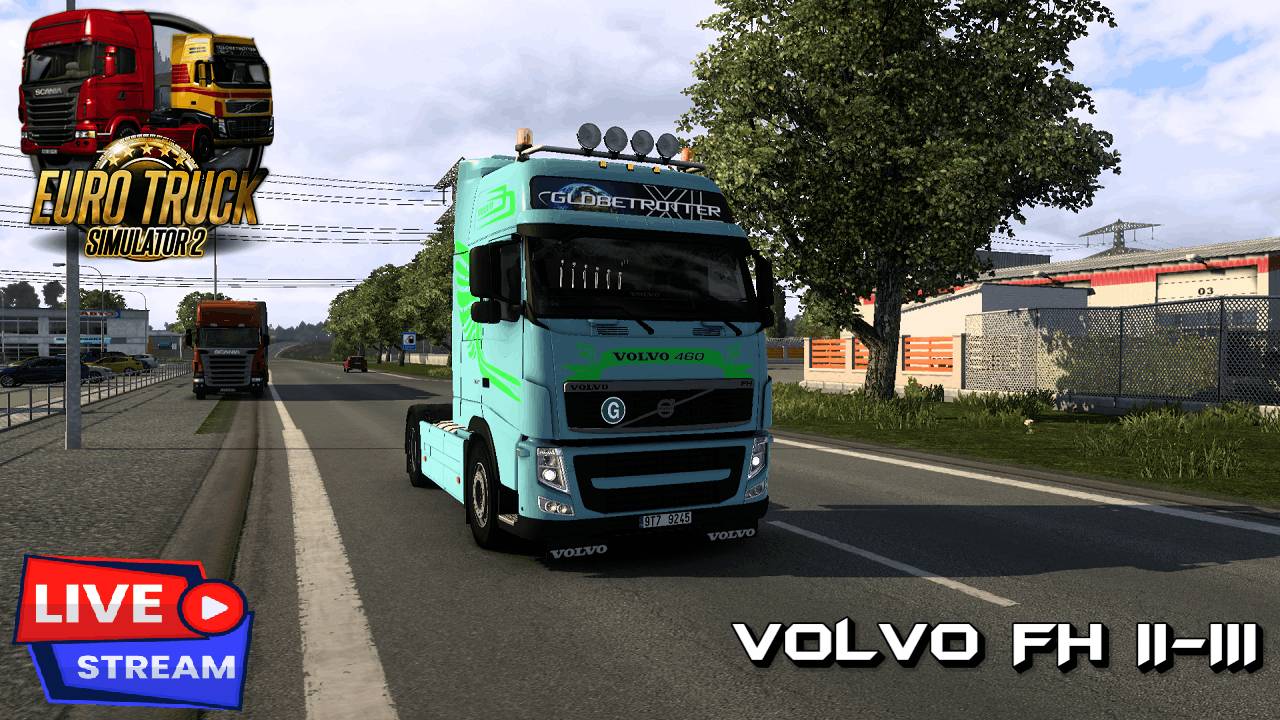 ETS 2 | Езда по PROMODS, на шикарное Volvo FH II-III, руль pxn v10 смотреть онлайн