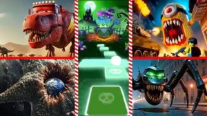 Маккуин 🆚 Миньоны LEGO 🆚 Голодная звезда 🆚 Паук Маккуин 🎶 Прыжок по плиткам