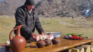 Готовим баранье курдючное сало! Азербайджанская Кухня Деревенская Кухня  Рецепты