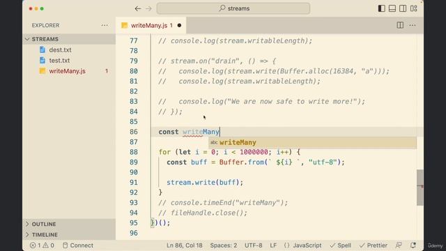 Understanding Node.js Core Concepts - 05 Streams - part 1 смотреть онлайн