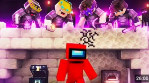 Майнкрафт Скай Варс против 6 Про Игроков # 1