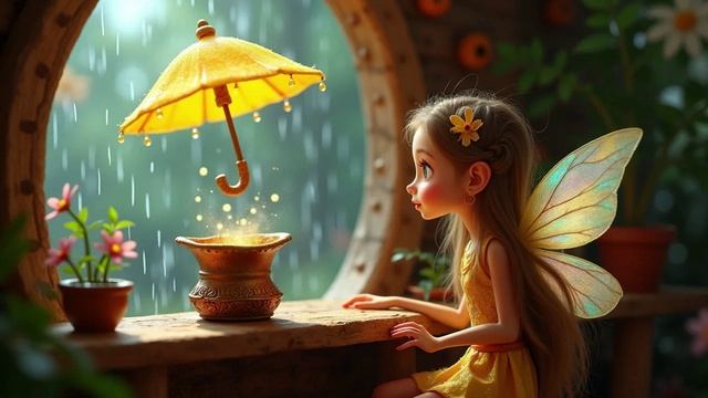 Жёлтый Зонтик из Шляпы