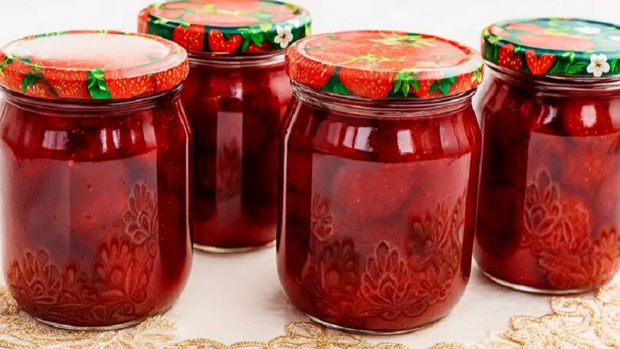 КЛУБНИЧНОЕ ВАРЕНЬЕ ягоды КАК МАРМЕЛАД 🍓 НЕ РАЗВАРИВАЕТСЯ в собственном соку без воды! смотреть онлайн