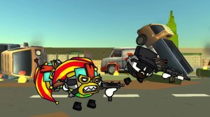 Чёрный гусь перестрелка анимация чикен ган