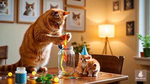 Мама-Кошка Готовит Вкусную Еду 🐾🧶🥚 смотреть онлайн