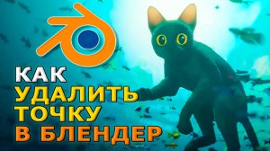 Как удалить точку в блендере
